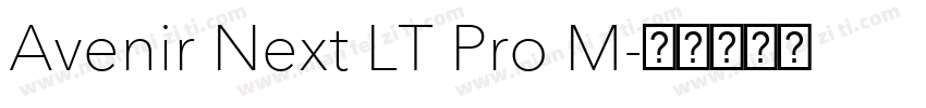 Avenir Next LT Pro M字体转换
